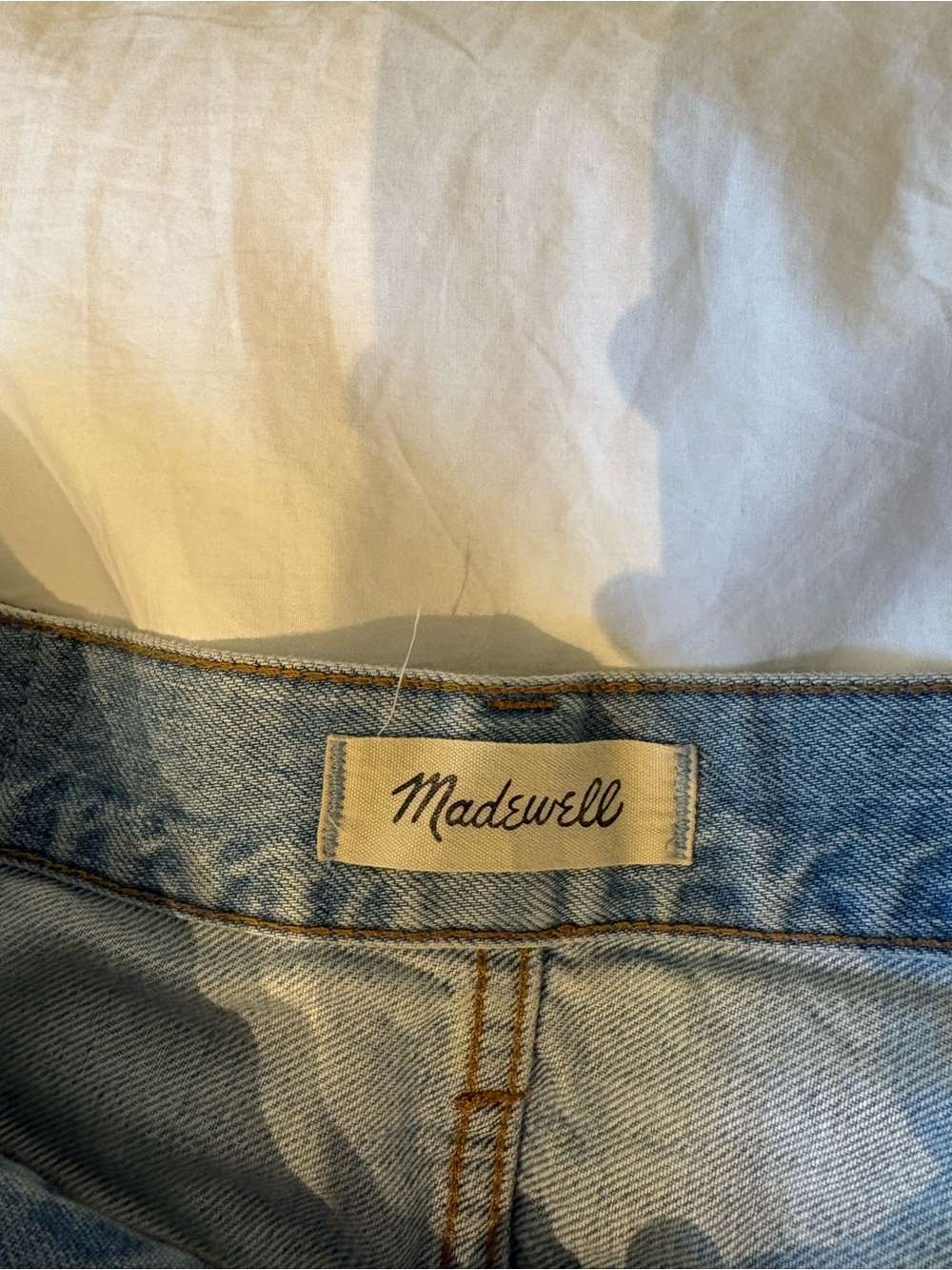 Madewell Pale Blue Straight-Leg Jeans - Picture 4 of 5